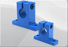 shaft supports for linear motion systems